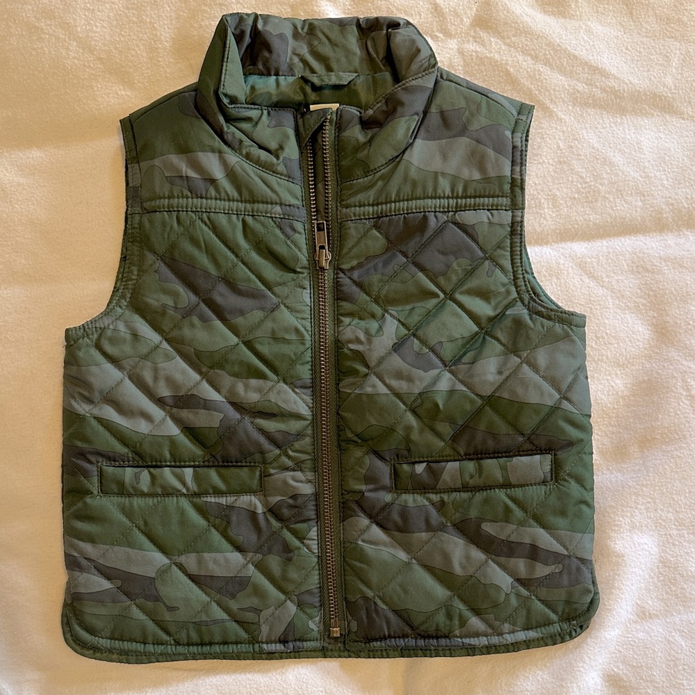 Jcrew Crewcuts Camouflage Quilted Vest